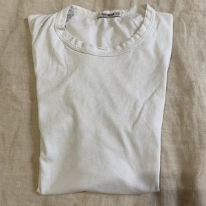 Buck Mason Pima Curved Tee - White